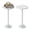 White, variant on SolidPal Small Round Side Table Set of 2, Pedestal End Table with Marble-Look Base for Living Room Bedroom