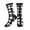 3 Black, variant on Men's Black White Plaid Novelty Athletic Socks Women's Digital Printing Funky Patterned Crew Socks