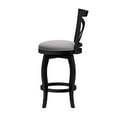 thumbnail image 6 of Hillsdale Furniture Ellendale X-Back Wood Padded Swivel Counter Height Stool, Black, 6 of 10