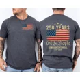 thumbnail image 5 of 250th Anniversary USA Shirt, America 250 Years Celebration T-Shirt, Patriotic Unisex Tee, 5 of 5