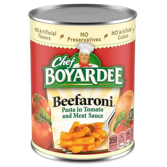 Chef Boyardee Beefaroni, Microwave Pasta, Canned Food, 15 oz.