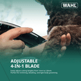 thumbnail image 4 of Wahl SMART CLIP Cordless Pet Clipper, 6,000 RPM Quiet Motor, 4-in-1 Adjustable Blade, 3.5-Hr Runtime, LCD Display, Model-3026618, 4 of 9