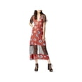 thumbnail image 2 of MinkPink Womens Mesh-Inset Maxi Dress, Red, Small, 2 of 2