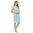 thumbnail image 5 of Casual Nights Women's Short Sleeve Floral And Lace Nightgown, 5 of 5