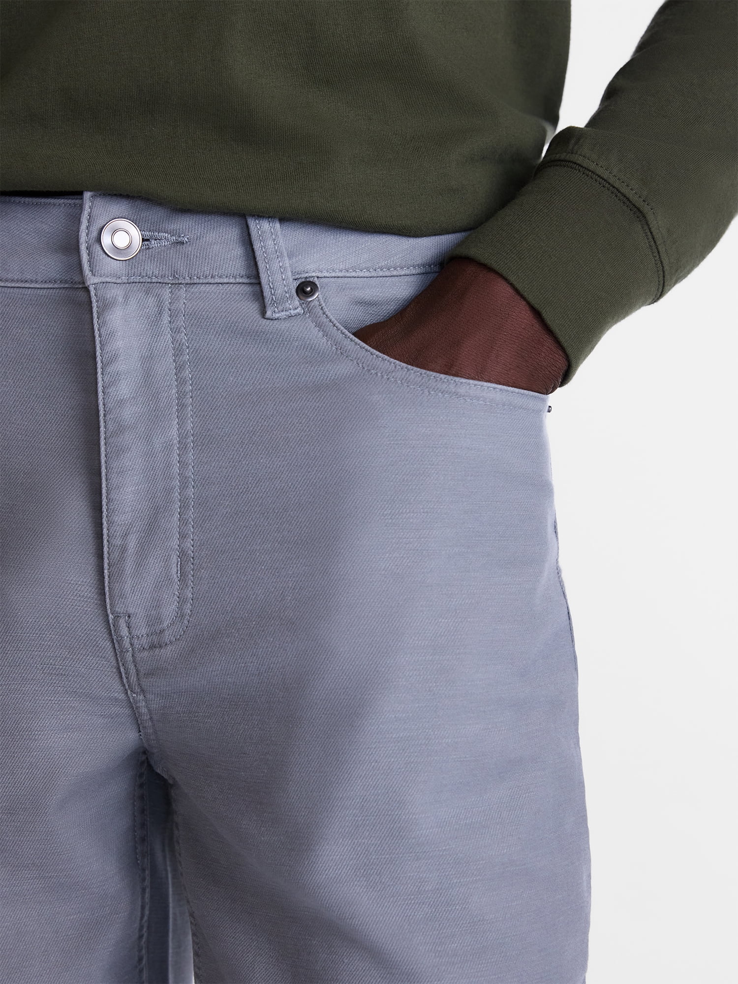 George Men's and Big Men's 5 Pocket Terry Pants, Sizes 29x30 to 44x30