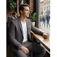 thumbnail image 3 of COOFANDY Men's 2 Piece Suits Classic Fit 2 Button Casual Suits Sets Blazer Jacket and Dress Pants for Wedding Business Prom, 3 of 6
