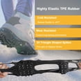 thumbnail image 4 of Liwarace Ice Crampons Non-Slip Grip Covers Snow Spikes Traction Cleats For Boots Shoes, 4 of 9