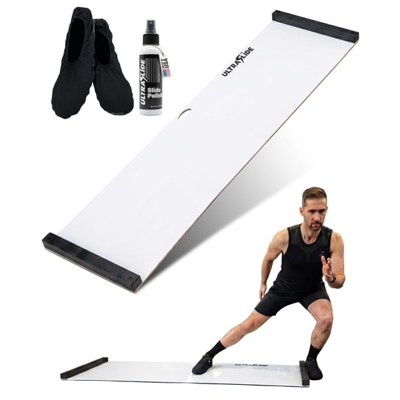 Tabla deslizante Ultraslide de 183 cm, sólida de una sola pieza con botines
