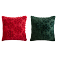 thumbnail image 1 of Fundas Almohada Navideñas Funda Decorativa Felpa Suave (copo Nieve) Color Rojo, 1 of 6