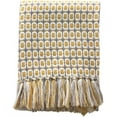 thumbnail image 1 of Nvzi Bed Blanket, American Rural Style Blanket, Knitted Blanket, Simple Style, Yellow Checked Knitted Blanket, Lightweight for Bed, Couch, Sofa, 1 of 5