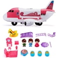 thumbnail image 2 of Actoyo Children's Play House Toy Aircraft Large Size Passenger Plane Kids Air Freighter Transport Cargo Toy Car Set, 2 of 12