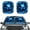 Blue Hibiscus Flower Jellyfish, variant on Kuiaobaty Auto Windshield Sun Shade Tribal Highland Cattle Cow Sunflower Pattern UV Rays Sun Visor Protector Covers Easy to Install 2 Pack Car Decoration for Trucks Sedans SUVs