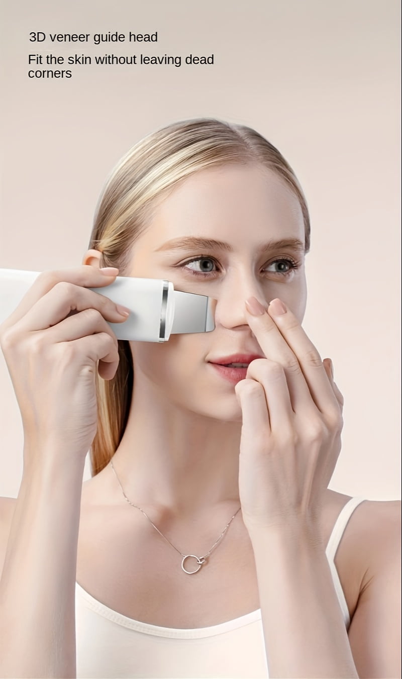 Electric Facial Pore Cleanser and Scrubber - 3-in-1 Deep Cleansing Device, Manual/Quasi-Manual Mode, Blackhead Removal, Gentle Operation (Fragrance-Free), Pore Minimizing Facial Cleanser.