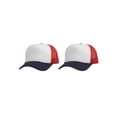 thumbnail image 1 of Top Headwear Men's Blank Rope Trucker Foam Mesh Plain White/Red/Navy, 1 of 2