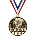 thumbnail image 1 of Cougar Pride Medals, 2" Gold Diecast Cougar Pride Medal Award 1 Pack, 1 of 2