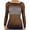 Dark Brown, variant on TD Collections Nylon Fishnet Long Sleeve Top Go Go Dance Wear