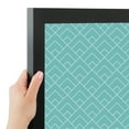 thumbnail image 4 of PinPix 30x24 Custom Cork Bulletin Board Peaks Modern Pattern Aqua Poster Board Has a Fabric Style Canvas Finish, Framed in Peaks Modern Pattern Aqua, by ArtToFrames (PinPix-1790), 4 of 6