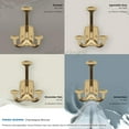 thumbnail image 6 of Amerock Vicinity Traditional Triple Prong Champagne Bronze Wall Hook, 6 of 9