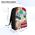 thumbnail image 4 of Fotbe London Symbols Mochila de Viaje para Laptop, Mochila Ejecutiva Delgada y Resistente 15.6", 4 of 8