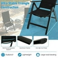 thumbnail image 3 of Spaco Patio Dining Chairs, Patio Kitchen Chairs,Outdoor Dining Chair with Soft Padded Seat and 7-Position Adjustable Backrest-Black, 3 of 9