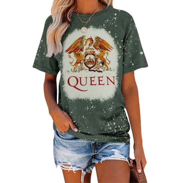 Anbech Graphic Band Tees Womens Tee Shirts Short Sleeve Rock Band