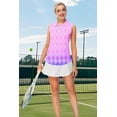 thumbnail image 5 of AOBUTE Women's Sleeveless Golf Shirts Moisture Wicking 1/4 Zip Polo Tennis Shirt, 5 of 7