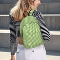 thumbnail image 7 of Balery Green Gingham Vintage Canvas Backpack for Men and Women - Large Capacity, Durable Travel Laptop Bag for School, Work, Hiking, and Outdoor Activities, 7 of 7