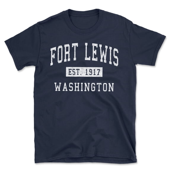Fort Lewis Washington Classic Established Men's Cotton T-Shirt