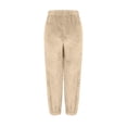 thumbnail image 6 of Womens Winter Sherpa Fleece Sweatpants Drawstring Waist Joggers Pants Thick Thermal Casual Trousers with Pockets, 6 of 7