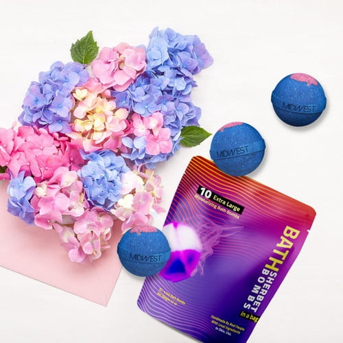 Eternal Roses Luxury Bath Bombs -Set of 10 - Extra Large - 4.5oz