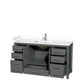 thumbnail image 2 of Wyndham Collection Sheffield 60" Wood Single Bathroom Vanity in Dark Gray, 2 of 3