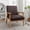 Dark Brown, variant on MOONMISS Mid-Century Modern Arm Chair,Classic Vintage Open-Framed Accent Chair,Dark Brown