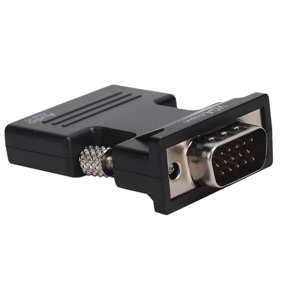 Convertidor VGA Adaptador de Audio HD, TransmisioN SIN Pérdidas, Instalación Rápida, Diseño Príptico, Materiales de Aleació de aluminio y abdominales, Admite Formato de Salida de