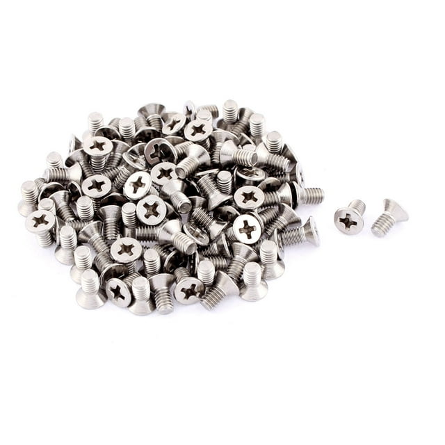 a15123100ux0432 M4 x 8 mm Phillips cabeza acero inoxidable avellanado pernos tornillos