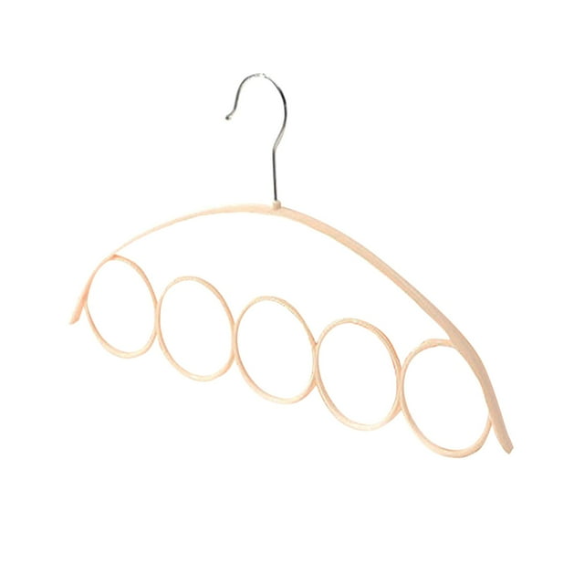 5 anillos para colgar bufandas, estantes para armario, perchas de plástico, perchas para bufandas y corbatas