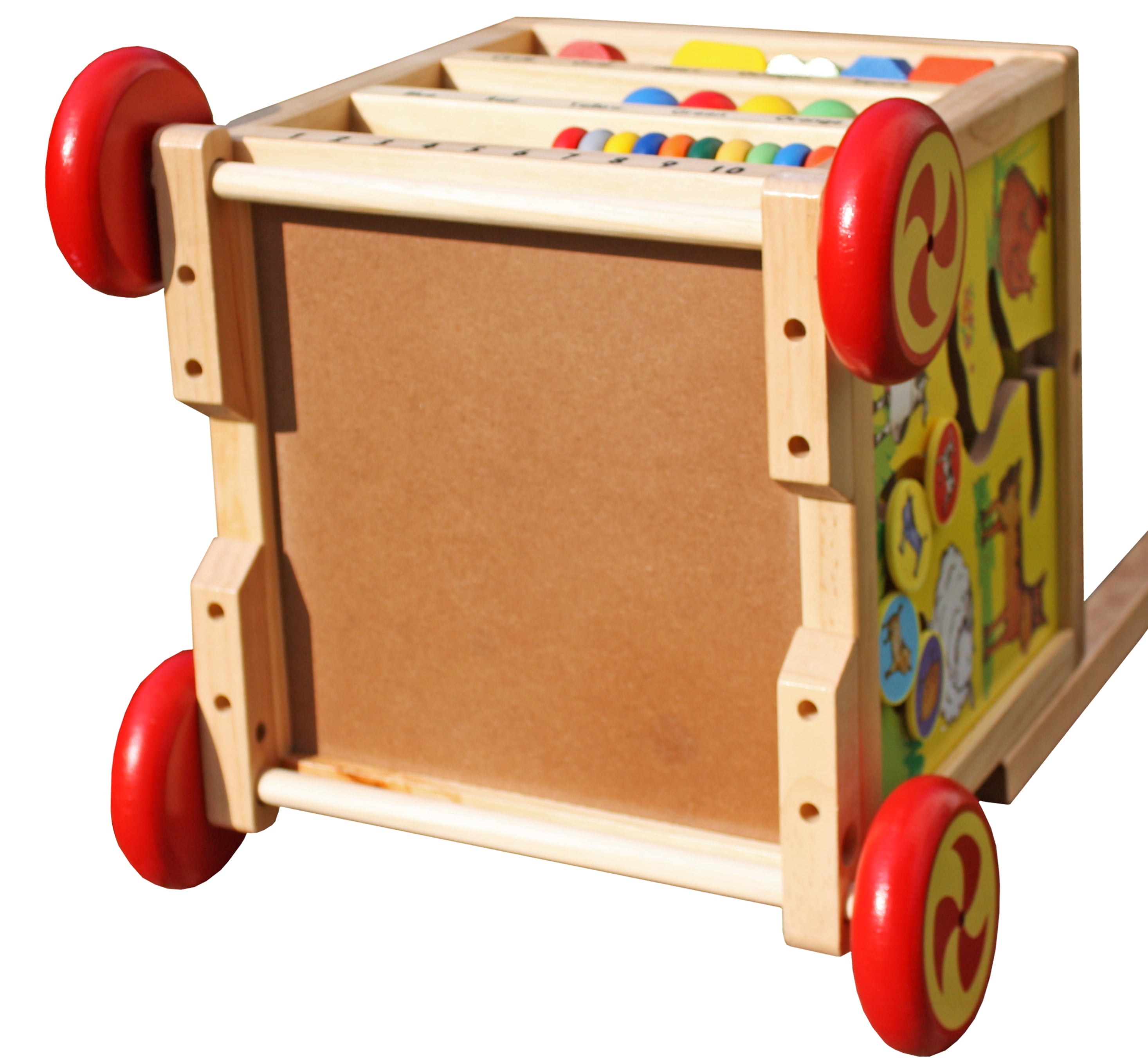 tiny wooden learning bead maze cube