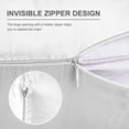 thumbnail image 5 of Standard Size Mulberry Silk Pillowcase,Cooling Pillow Cases with Hidden Zipper,Smooth Breathable Pillowslip Hleps Skin(20"x26",White), 5 of 9