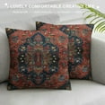 thumbnail image 3 of Nawypu Vintage Antique Oriental Turkish Persian Boho Bohemian Throw Pillow Cushion Cover, Decorative Square Accent Pillow Case, 3 of 5