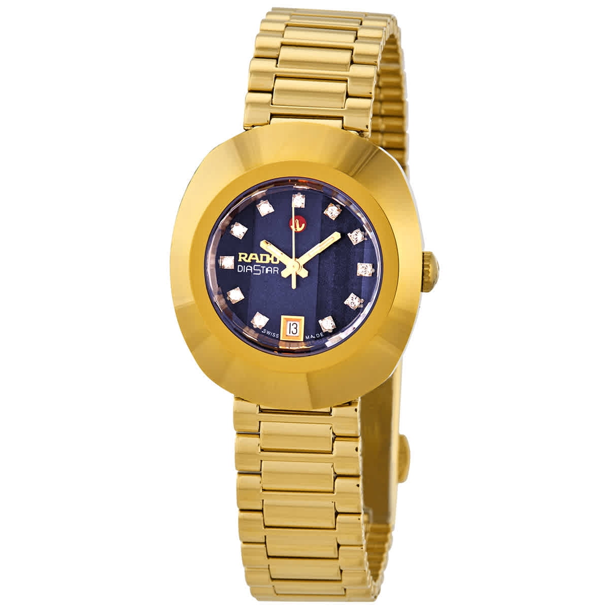 Rado The Original Automatic Diamond Blue Dial Ladies Watch