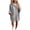 Gray, variant on Women's Casual Solid Hooded Sweatshirts, Short Sleeve Comfort Tunic Dress Tops For Outdoor Trips S-XXL