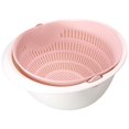 thumbnail image 1 of Escurridor de frutas y verduras de plástico herramienta de cocina de almacenamiento en seco por goteo de doble capa JShteea Libre de BPA, 1 of 3