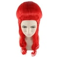 thumbnail image 6 of HPO Adult Women Poison Ivy Wig, Red Color Halloween Head Wig, Made of Synthetic Fiber, 6 of 10