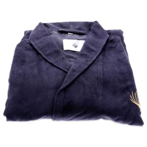 Bathrobe - Charcoal by Tara for Unisex - 1 Pc Bathrobe (OSFM)