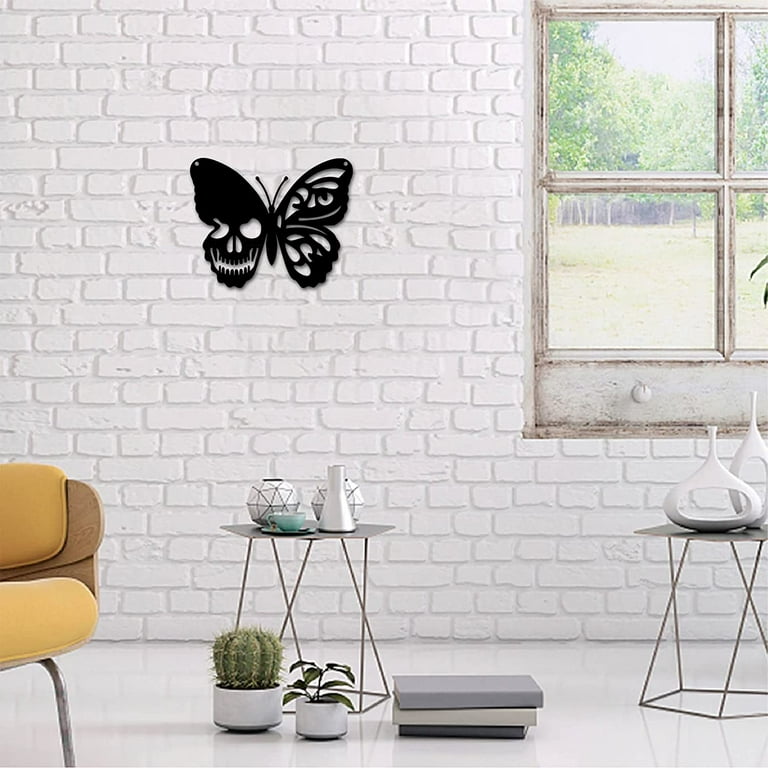 Second Life Marketplace - Heart With Black Butterfly Scroll Wall Decor