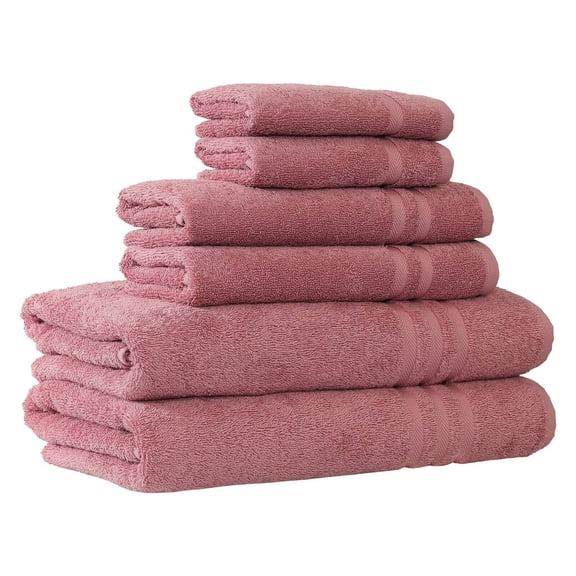 Denzi 6-Piece Turkish Cotton Towel Set