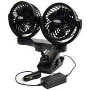 Roadpro RPSC8572 12-Volt Dual Fan with Mounting Clip