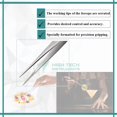 thumbnail image 2 of Kitchen Tweezers Food Tongs Cooking & Plating Tools 6" Serrated Tips Fine Steel, 2 of 3