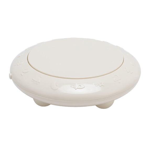 Yajisi Automatic Rotating Cake Turntable, ABS Cake Display Stand with Music for Birthday Party Baking, 6.30 x 6.30 x 2.36 Inches