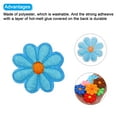 thumbnail image 4 of Parche de flores de Uxcell para planchar, bordado, parche de flores para reparación de ropa, mochila 3.54x3.54" 30 Pcs Azul, 4 of 7
