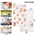 thumbnail image 6 of Yayeee 2 Pack Hand Towels for Bathroom 100% Cotton 16" x 28" Soft Absorbent Kitchen Towel, Watercolor Autumn Leaves, 6 of 7